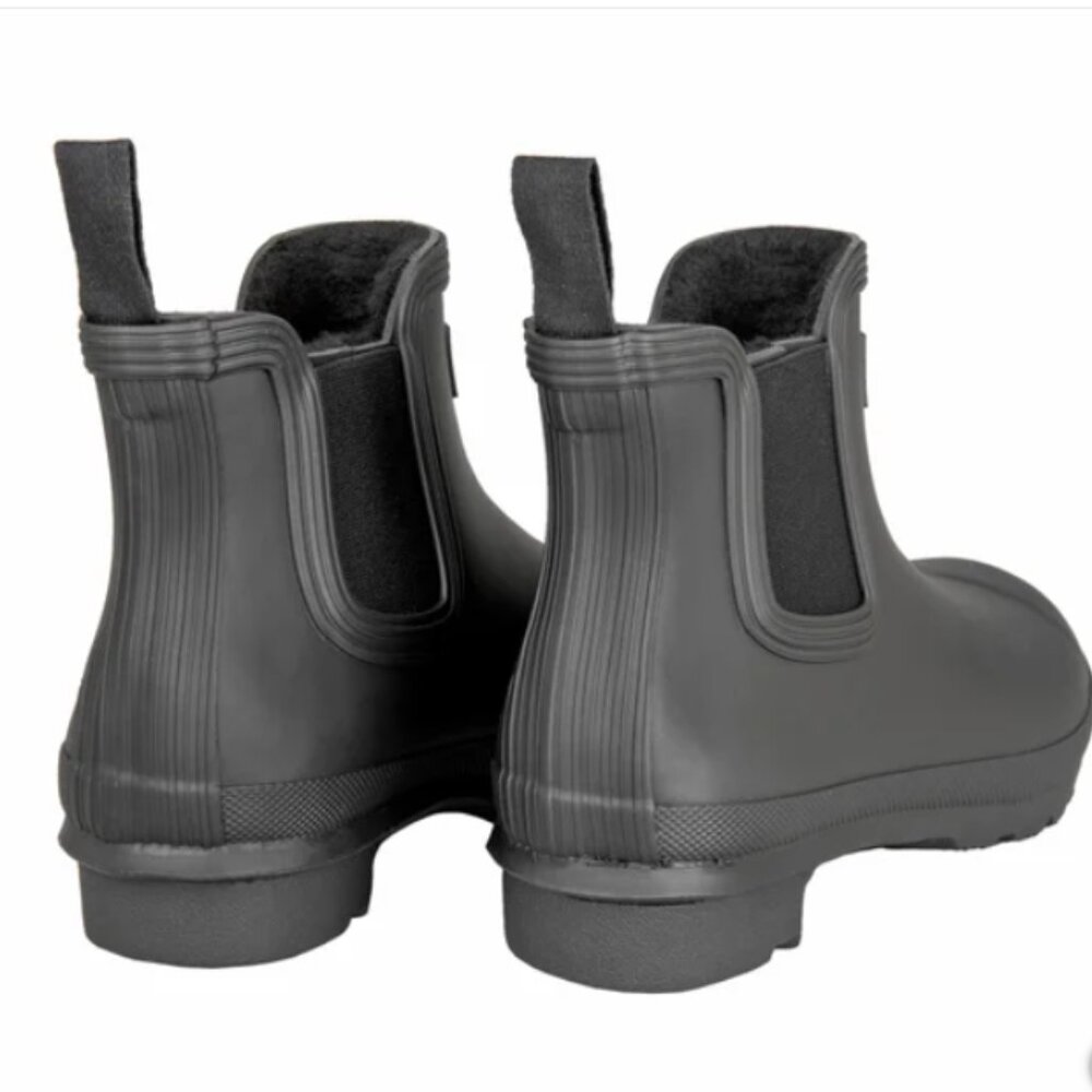 NWT Hunter Insulated Chelsea Black Boot Size 8 - Picture 3 of 4